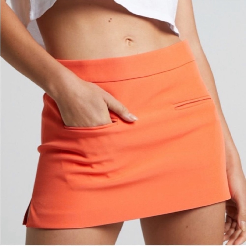 4th and Reckless Neon Orange Mini Skirt